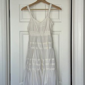 Anthropologie off white dress small